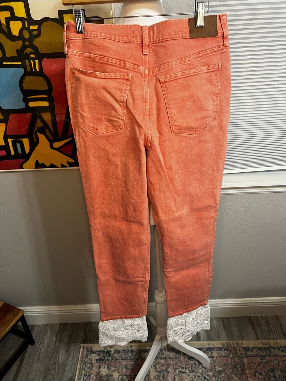 Madewell THE PERFECT VINTAGE JEAN
29 Pink Salmon With White Lace Crochet - Picture 9 of 13